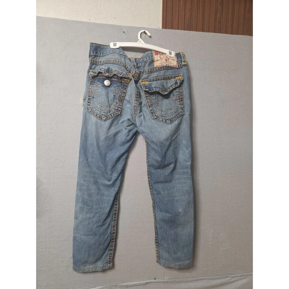 Vintage True Religion Ricky Super T Made in USA Distressed Jeans Size 38